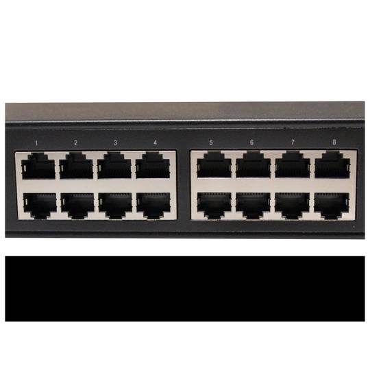 Hub PoE Injector Hub IEEE802.3af 10/100 Mbps 8-portowy stojak 19