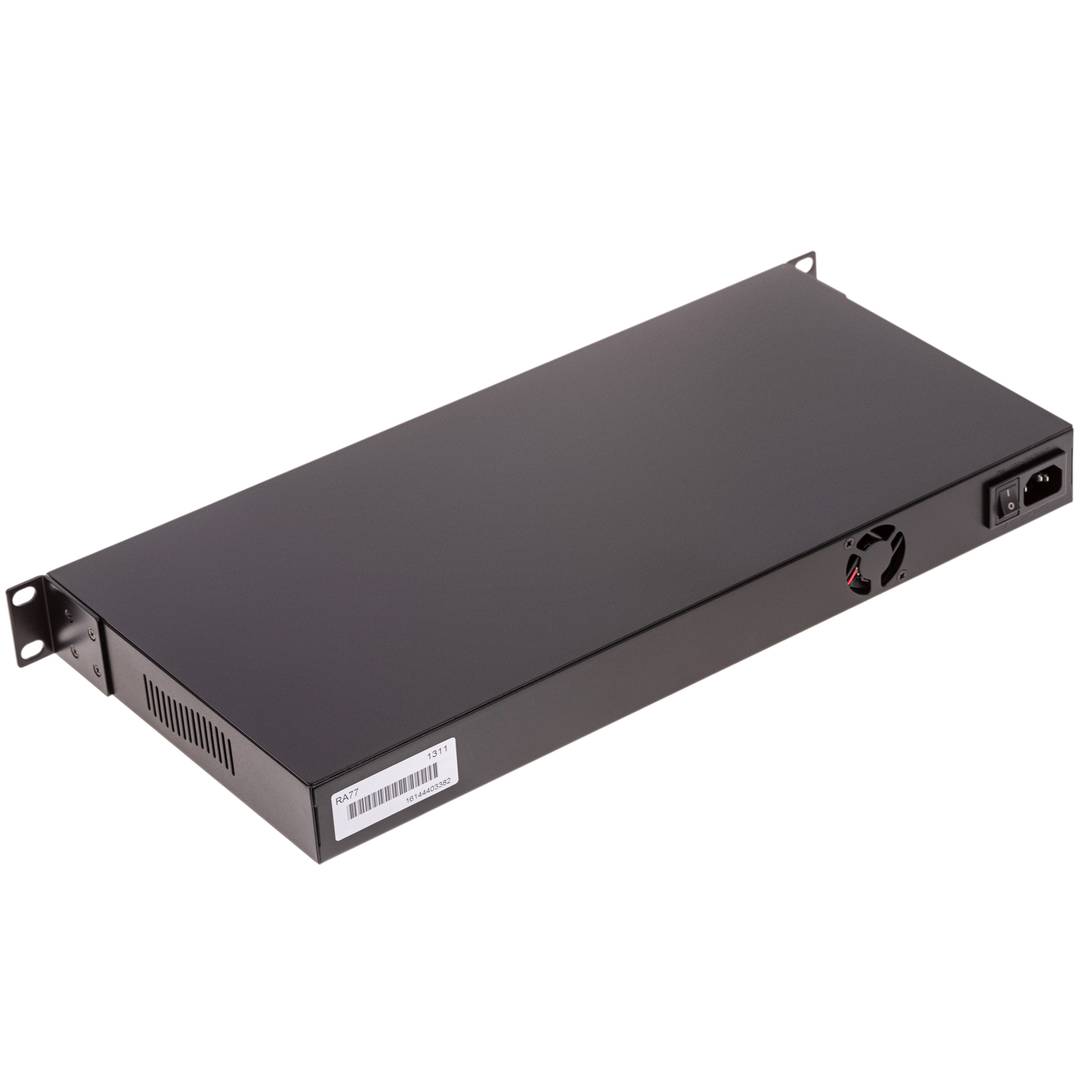 PoE Inyector Hub IEEE802.3af 10/100 Mbps 16-Port Rack 19