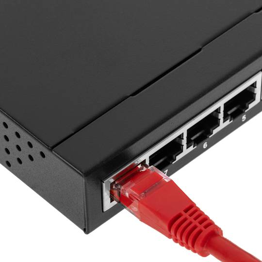 PoE-Switch 10 / 100Mbps IEEE802.3af (7UTP 1PoE)