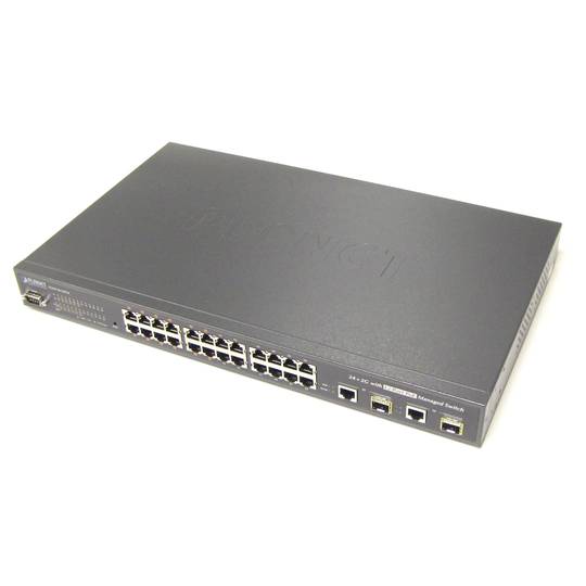 Switch PoE 10 / 100Mbps IEEE802.3af WEB RACK19 (12UTP + 12PoE + 2SFP)