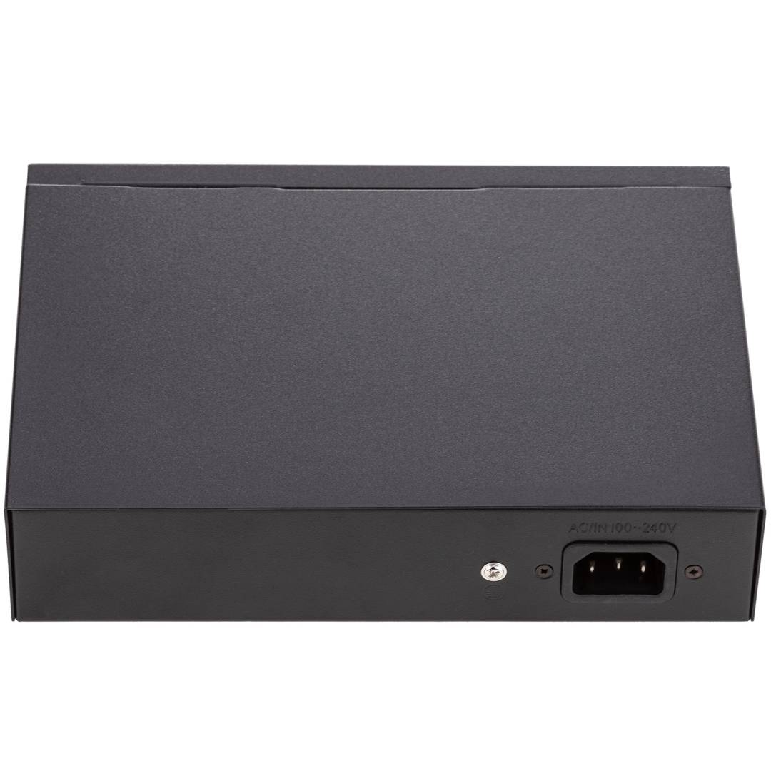 Switch PoE 10/100Mbps IEEE802.3af/at com 2 portas UTP e 4 portas PoE