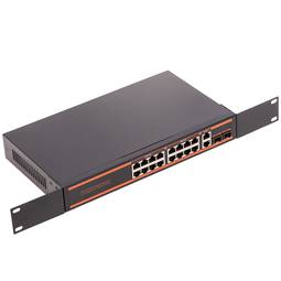 Switch PoE di rete 10/100/1000 Mbps IEEE802.3af/at per rack 19