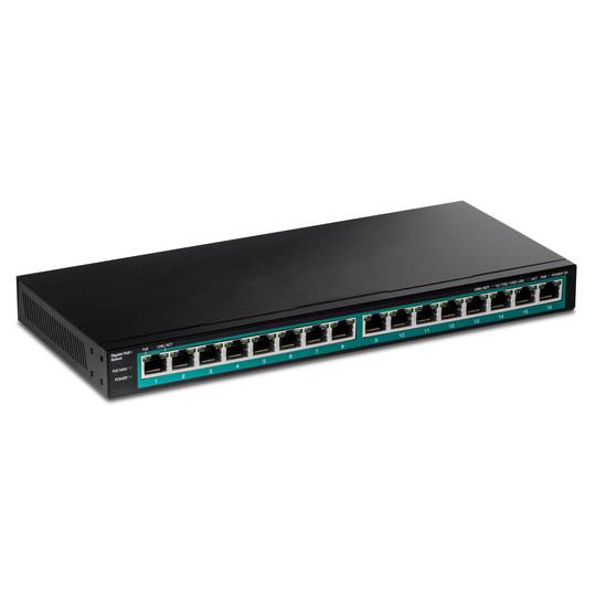 Switch di rete PoE 10/100/1000 Mbps IEEE802.3af/at per rack da 19