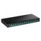 Switch di rete PoE 10/100/1000 Mbps IEEE802.3af/at per rack da 19