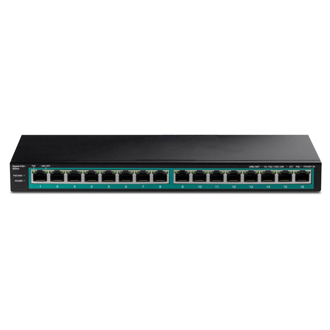 Switch di rete PoE 10/100/1000 Mbps IEEE802.3af/at per rack da 19