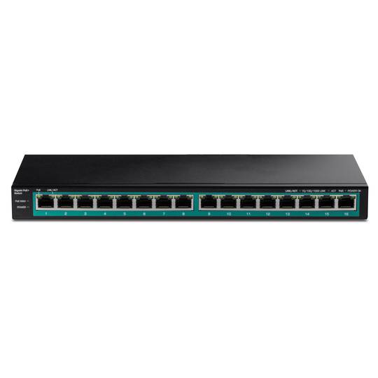 Switch di rete PoE 10/100/1000 Mbps IEEE802.3af/at per rack da 19