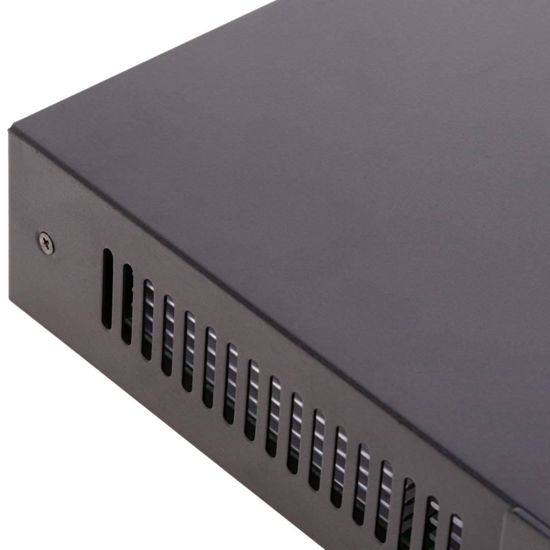 Switch PoE de rede de 10/100/1000 Mbps IEEE802.3af/at para rack de 19