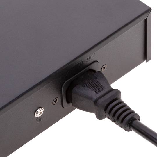 Switch PoE de rede de 10/100/1000 Mbps IEEE802.3af/at para rack de 19