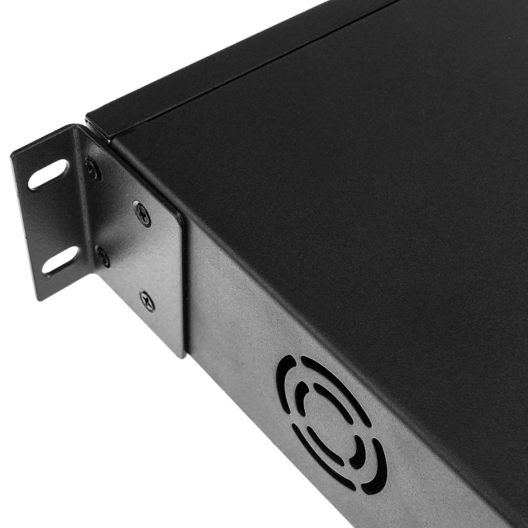 Switch PoE de rede de 10/100/1000 Mbps IEEE802.3af/at para rack de 19