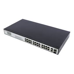 PoE-Switch 10/100Mbps IEEE802.3af/at WEB RACK19 (24PoE +2 SFP)