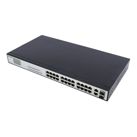 IEEE 802.3af/at PoE Switch 10/100Mbps WEB Rack19 (24PoE 2 SFP)