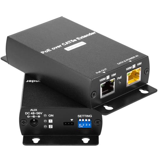Extender passivo lungo raggio IP / PoE su Cat. 5e 800 m