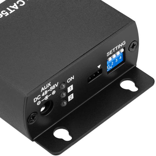Extender passivo lungo raggio IP / PoE su Cat. 5e 800 m