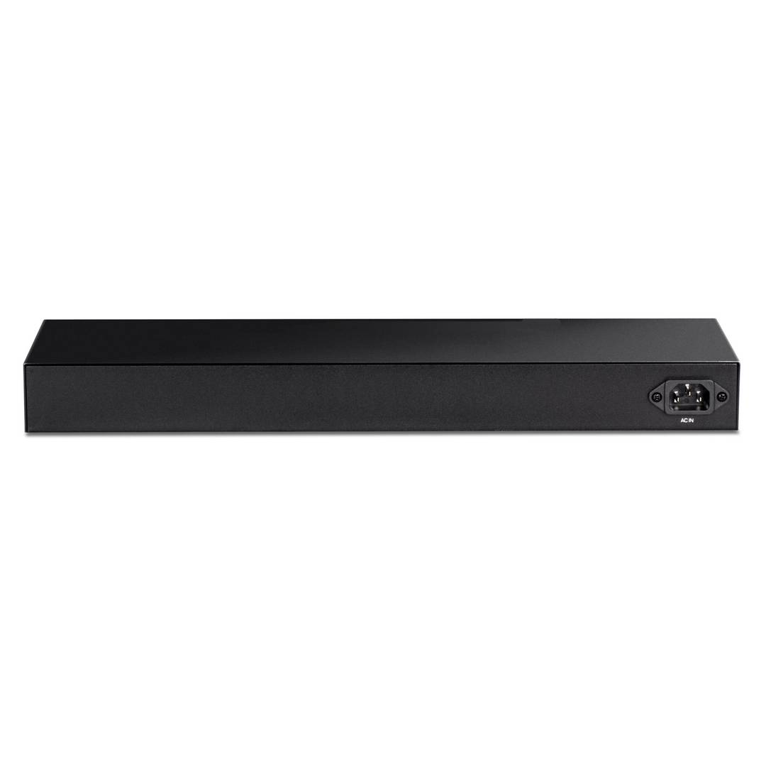 Switch PoE 10/100/1000 Mbps IEEE802.3ae/ad com 24 portas e 4 SFP+ para rack de 19