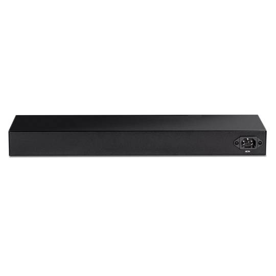 Switch PoE 10/100/1000 Mbps IEEE802.3ae/ad com 24 portas e 4 SFP+ para rack de 19