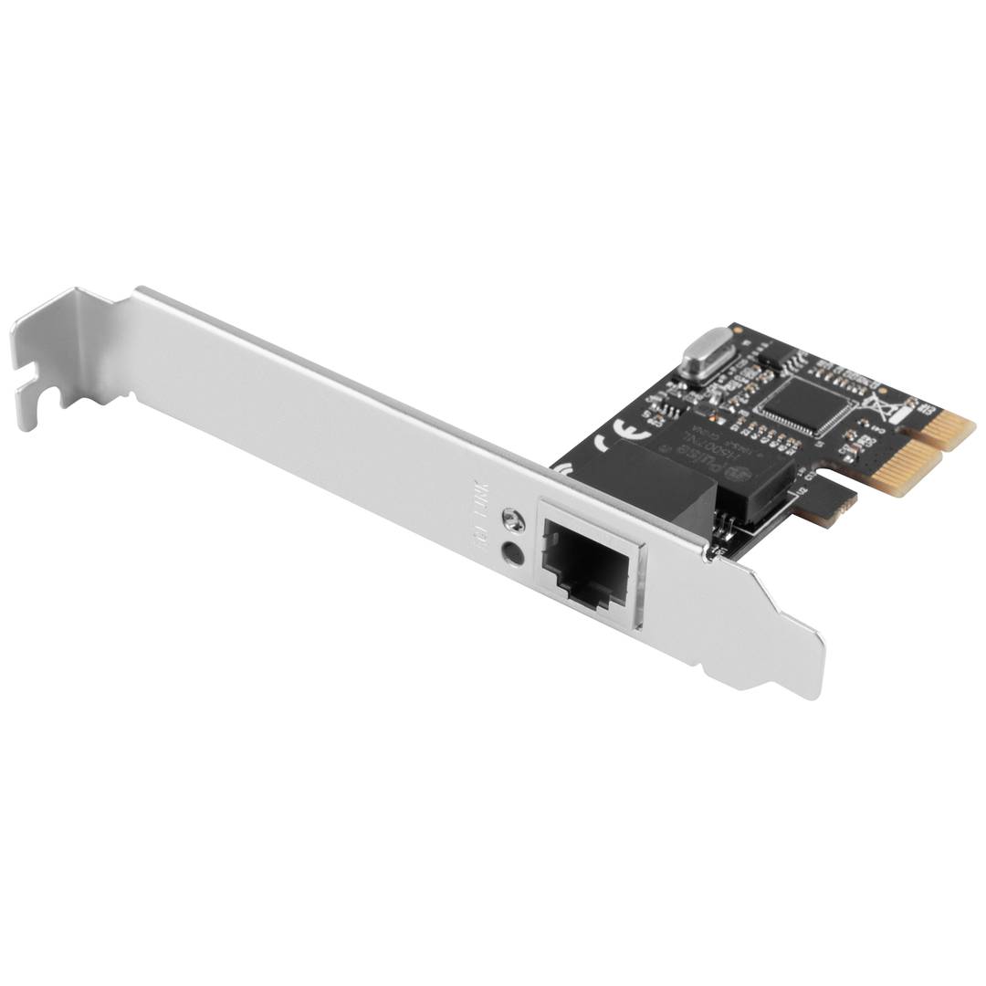 Lanberg PCE-1GB-201 1000 Mbit/s placa de rede com fio interna PCI Express cor preta