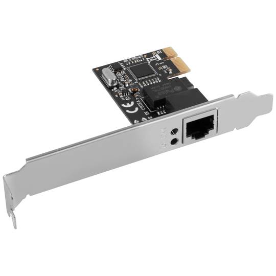 Lanberg PCE-1GB-201 1000 Mbit/s placa de rede com fio interna PCI Express cor preta