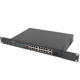 Lanberg PoE+ Intelligenter Switch mit 18 RJ45 Ports für 1U 19" Rack