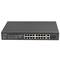 Commutateur intelligent Lanberg PoE+ avec 18 ports RJ45 pour rack 1U 19 pouces
