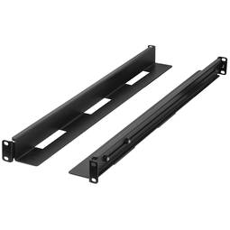 Guias laterais rack 19" 1U profundidade ajustável 650mm a 1090mm 90Kg preto