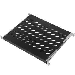 Adjustable fixed rack tray 1U 370mm