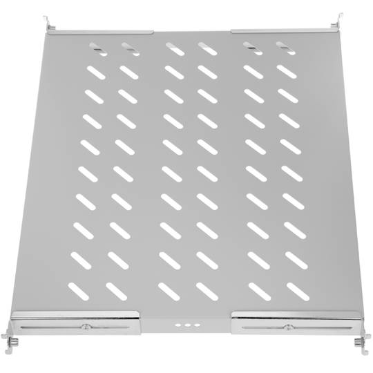 Adjustable fixed rack tray 1U 370mm white