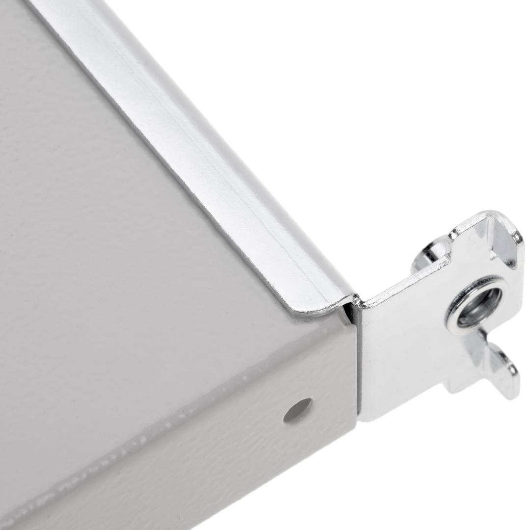 Adjustable fixed rack tray 1U 370mm white