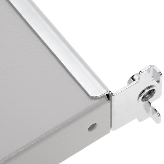 Adjustable fixed rack tray 1U 370mm white