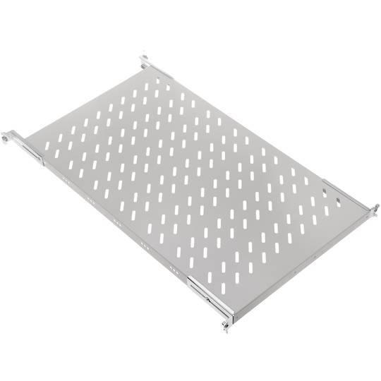 Vassoio rack fisso regolabile 1U 770mm bianco