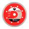 Dry cutting turbo segmented diamond disc for porcelain stoneware tiles 115mm RUBI