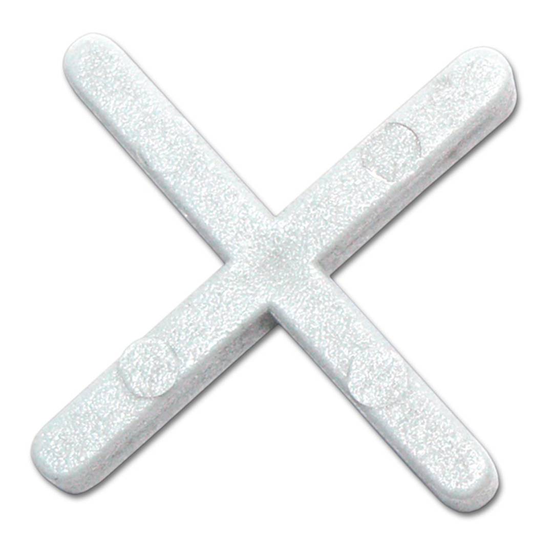 Pack de 300 unidades de juntas transversais brancas de 3 mm da RUBI