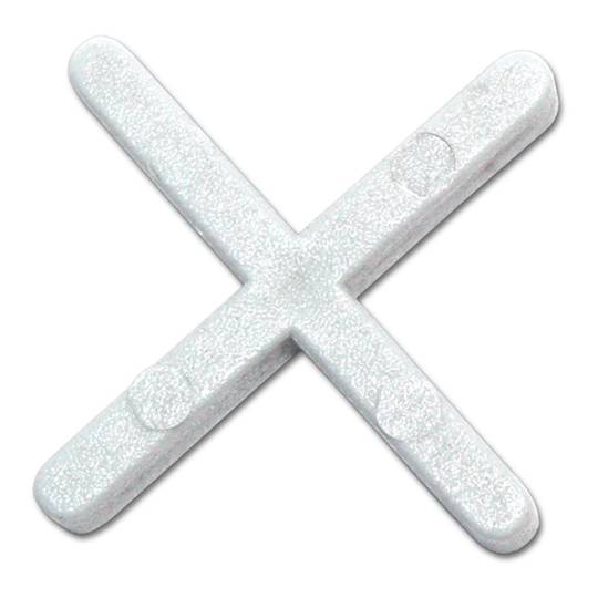 Pack de 300 unidades de juntas transversais brancas de 3 mm da RUBI