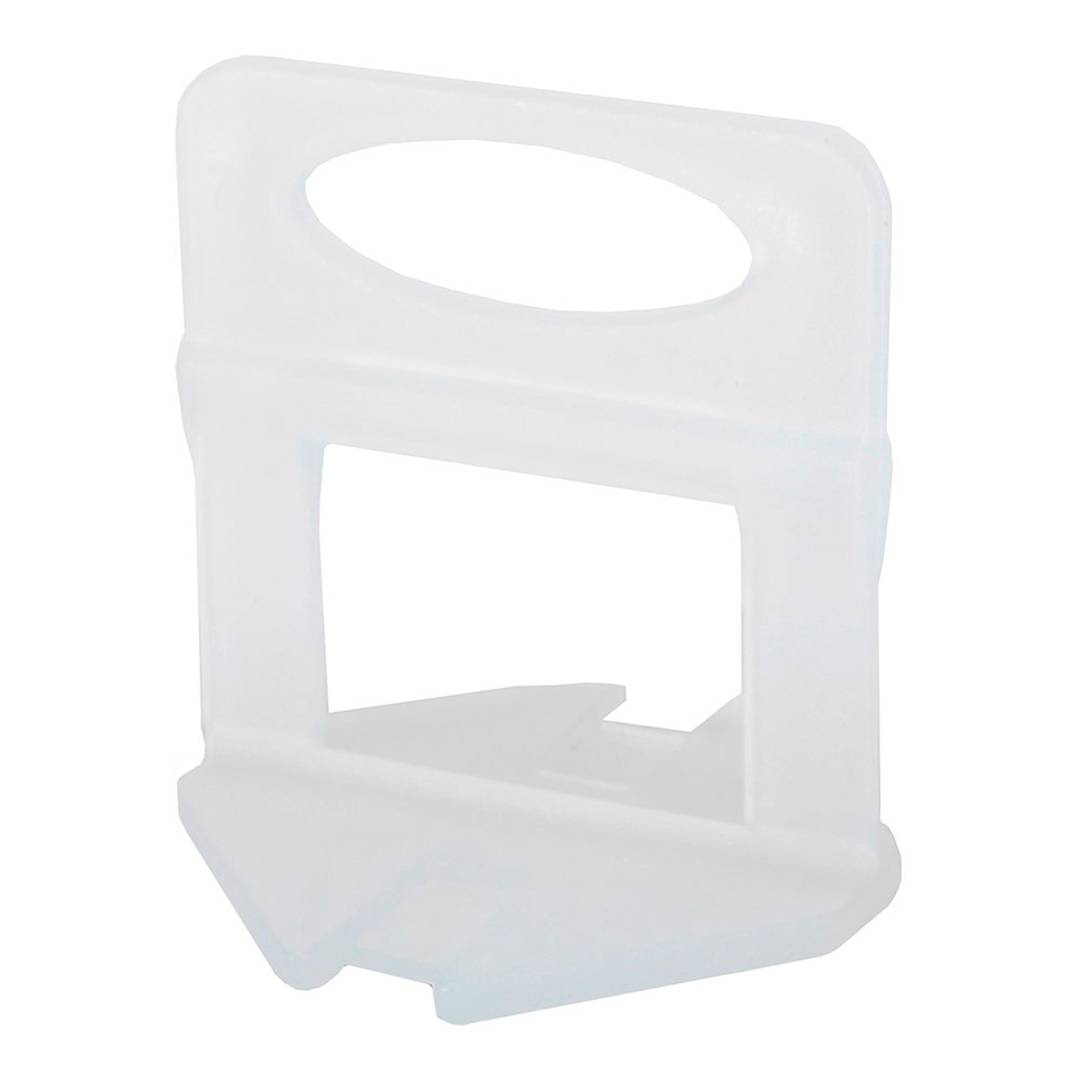 Pacote de 100 unidades de flange de nivelamento para ladrilhos de 3 a 12mm, 0,5mm, cor branca da RUBI
