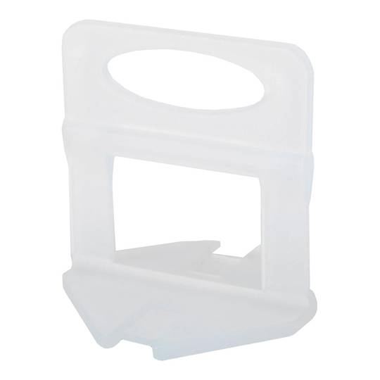 Pacote de 100 unidades de flange de nivelamento para ladrilhos de 3 a 12mm, 0,5mm, cor branca da RUBI