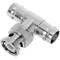 1 BNC T-conector BNC macho para 2 fêmeas