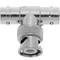 1 BNC T-conector BNC macho para 2 fêmeas
