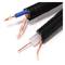 RG59 carretel de cabo coaxial e cabo de alimentação 2x0.5mm2 200m