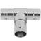 Triplo conector fêmea BNC coaxial RG58 cabo