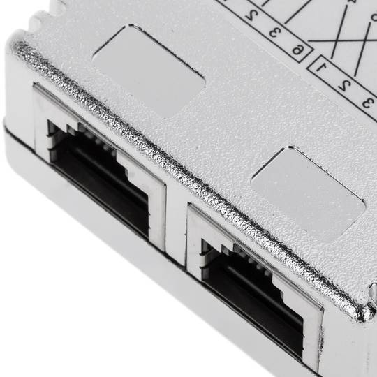 Duplicador RJ45 FTP Cat.5e T-MOD (1 RJ45 mascle a 2 RJ45 femella)