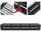Panneau de brassage 48 RJ45 Cat.5e UTP 2U noir