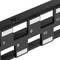 Panneau de brassage 24 RJ45 Cat.6a UTP 1U noir avec peigne
