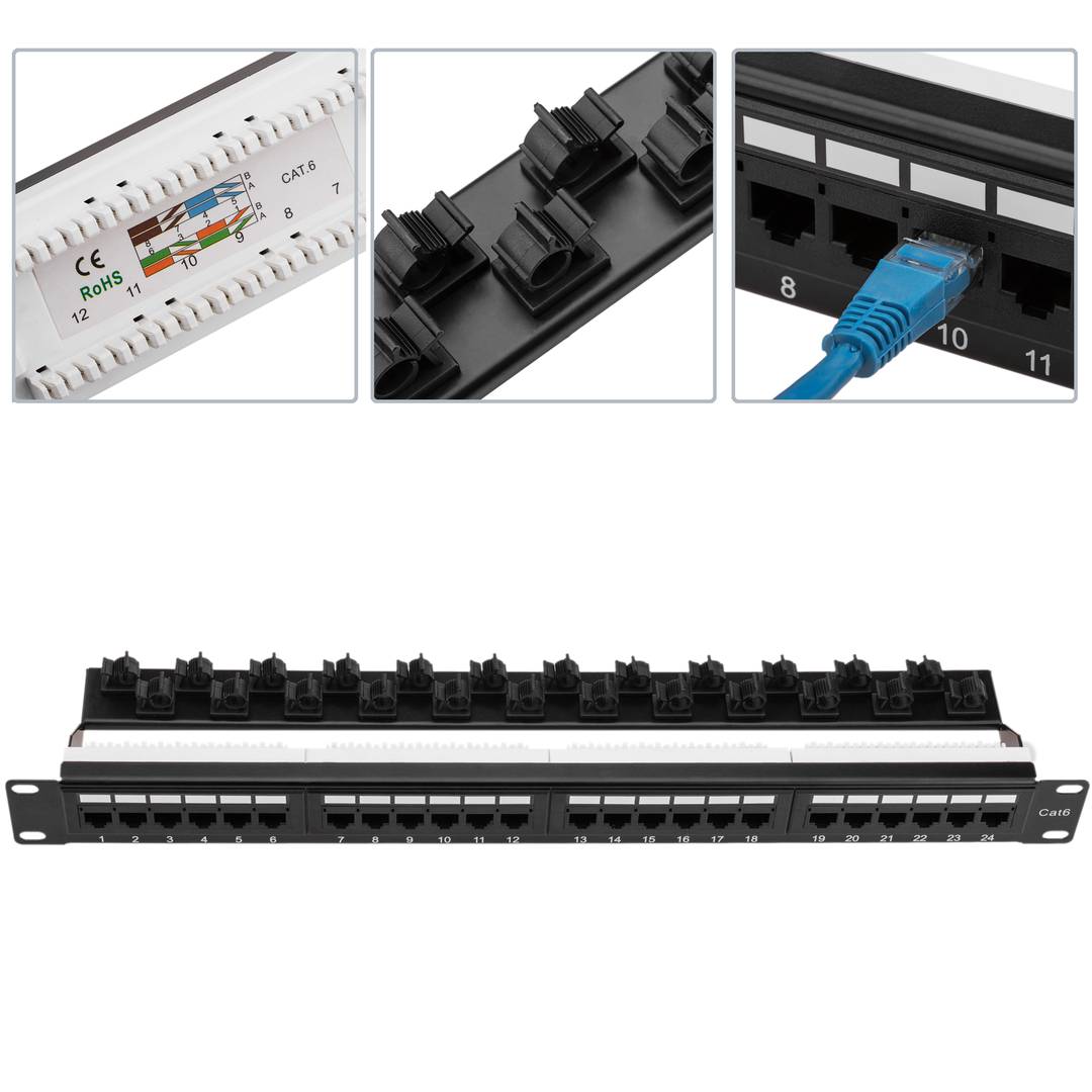 CONECTICPLUS Panneau De Brassage Ethernet Rj45 8 Ports 10' 1u Cat 6 Blindé  - Switch réseau - Achat & prix