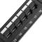 Patchfeld 24 Anschlüsse RJ45 Cat.6 UTP 1U mit Kamm