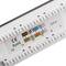 Patchfeld 24 Anschlüsse RJ45 Cat.6 UTP 1U mit Kamm
