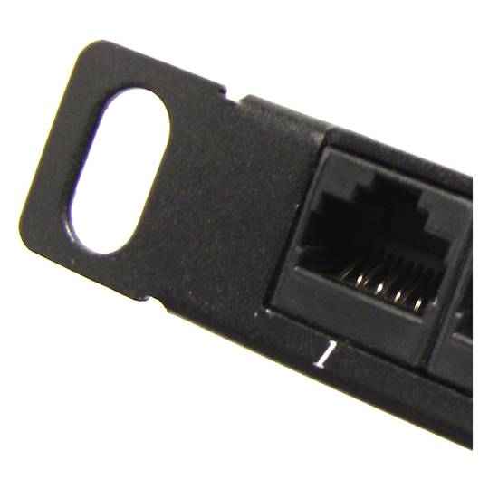 Patch Panel UTP 24 RJ45 Cat.5e black 0.5U