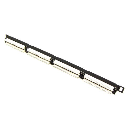 Patch Panel UTP 24 RJ45 Cat.5e black 0.5U