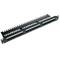 Patch panell de 24 RJ45 Cat.5e UTP 1U negre amb organitzador de cables per a armari rack