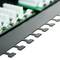 Patch panell de 24 RJ45 Cat.5e UTP 1U negre amb organitzador de cables per a armari rack
