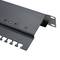 Patch panell de 24 RJ45 Cat.5e UTP 1U negre amb organitzador de cables per a armari rack