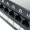 Patch panell de 24 RJ45 Cat.5e UTP 1U negre amb organitzador de cables per a armari rack